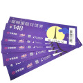 Silver foil printed on paper for anti-counterfeiting ticket  booklet coupon